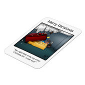 Funny Santa's Roof Gift Spaß Magnet Geschenk (Linke Seite)