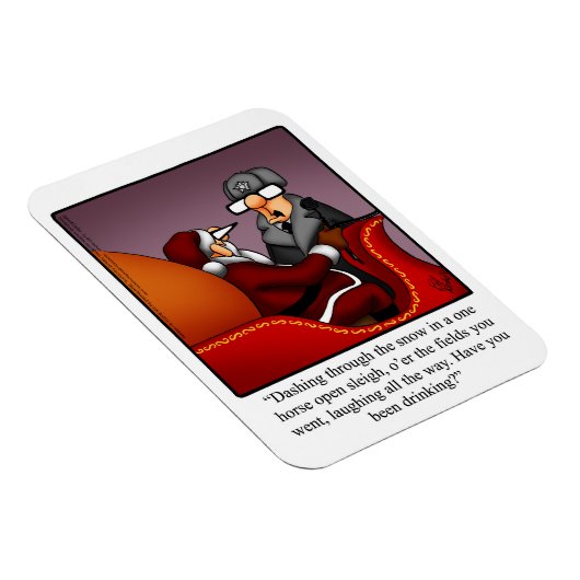 Funny Santa's Sleigh Spaß Magnet Geschenk (Rechte Seite)