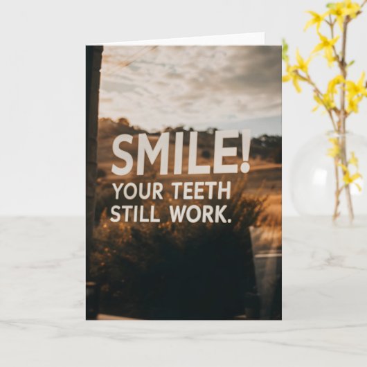 Funny Sarcasm Birthday Senior Äge Karte (Gelbe Blume)