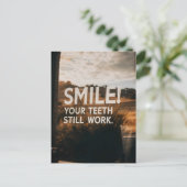 Funny Sarcasm Birthday Senior Äge Postkarte (Stehend Vorderseite)