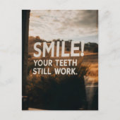 Funny Sarcasm Birthday Senior Äge Postkarte (Vorderseite)