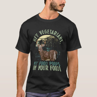 Funny Sarcasm Carnivore Veganes vegetarisches Flei T-Shirt