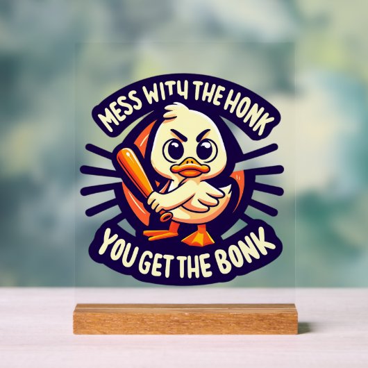 Funny Sarcasm ducs word art Acrylschild (Neutral)