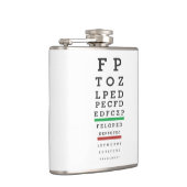 Funny Sarcasm Eye Exam Flachmann (Rechts)