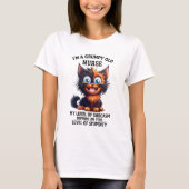 Funny Sarcasm grumpy Nurse Wort Art T-Shirt (Vorderseite)