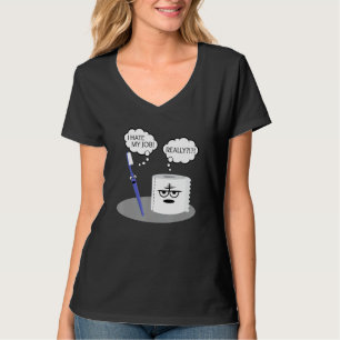 Funny Sarcasm Ich hasste meinen Job wirklich Tooth T-Shirt