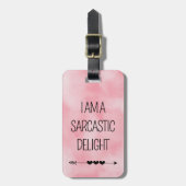 Funny Sarcasm Travel Gepäckanhänger (Vorderseite vertikal)