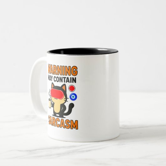 Funny Sarcasm Zweifarbige Tasse (Vorderseite Links)
