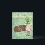 Funny Sarcastic Altered Art Vintag Birthday Girl Postkarte<br><div class="desc">Die lustige, knusprige Vintage Geburtstagsgrüße im modischen Kunststil hat ein niedliches kleines Mädchen mit Krone und Zepter und einen Text vorne, der lautet: "Ich hoffe, dein Geburtstag ist genauso phantastisch und lustig wie ich." Auf der Rückseite der Karte befindet sich ein anpassbarer Text, der "Viel Glück damit" lautet. Perfekt für...</div>