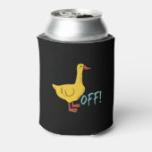 Funny Sarcastic Animal Puck and Spaß Duck Off Dosenkühler (Kanne Rückseite)