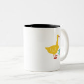 Funny Sarcastic Animal Puck and Spaß Duck Off Zweifarbige Tasse (VorderseiteRechts)