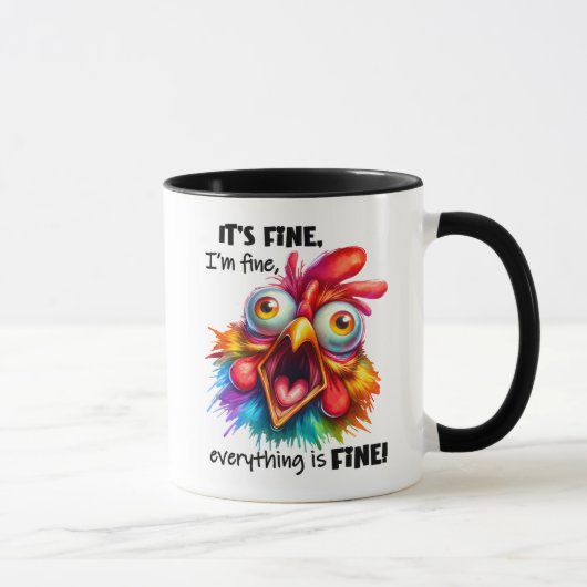 Funny/Sarcastic Animal Redewendungen/Chicken/Kaffe Tasse (Rechts)