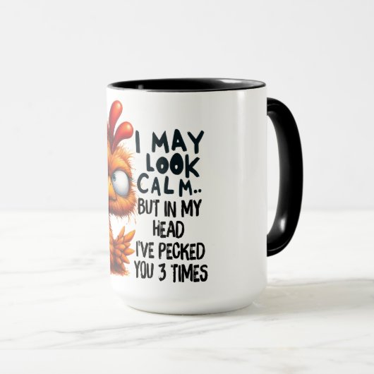 Funny/Sarcastic Animal Sprichwort/Chicken Tasse (VorderseiteRechts)