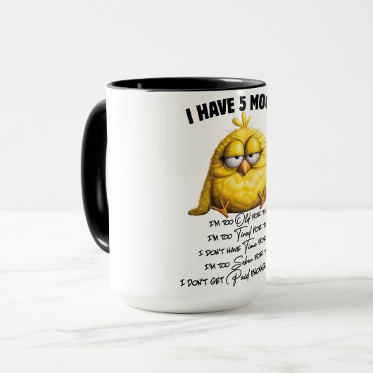 Funny/Sarcastic Animal Sprichwort/Chicken Tasse (Vorderseite Links)