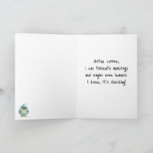 Funny Sarcastic Any Occaise Bird Grußkarte Karte (Innenseite)