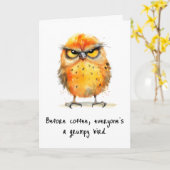 Funny Sarcastic Any Occaise Bird Grußkarte Karte (Gelbe Blume)