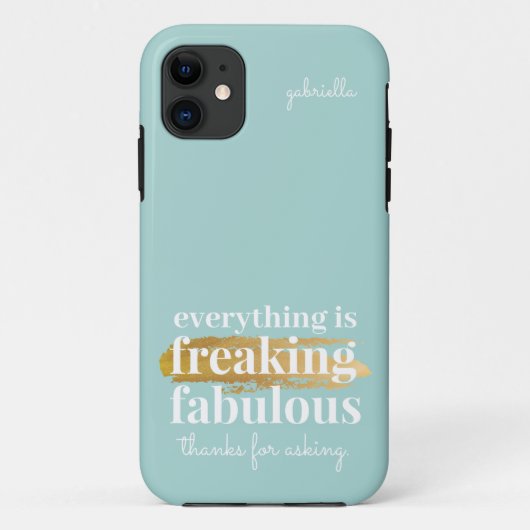 Funny Sarcastic Aquamarin Freaking Fantastisches S Case-Mate iPhone Hülle (Rückseite)