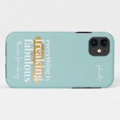 Funny Sarcastic Aquamarin Freaking Fantastisches S Case-Mate iPhone Hülle (Rückseite (Horizontal))