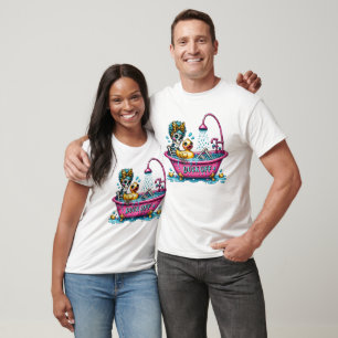 Funny Sarcastic Bade Skeleton Duck Off T-Shirt