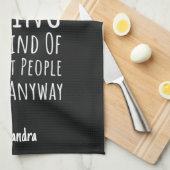 Funny Sarcastic Baking Lover Gifts Baker Custom Geschirrtuch (Viertel Falte)