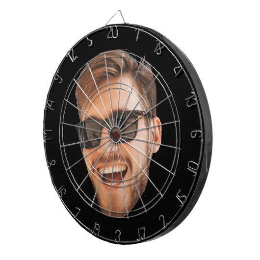 Funny Sarcastic bearbeitbares Foto des Feindes Dartscheibe (Vorderseite rechts)