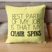 Funny Sarcastic Best Teil meines Job Pillow