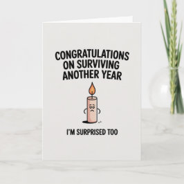 Funny Sarcastic Birthday Card for men Karte