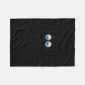 Funny Sarcastic Black Cat Meme Wir kümmern uns nic Fleecedecke (Vorderseite (Horizontal))