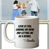 Funny Sarcastic Bonus Vater Stepdad Tasse personal