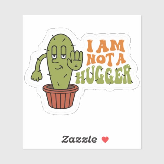 Funny Sarcastic Cactus Aufkleber (Blatt)