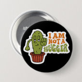 Funny Sarcastic Cactus Button (Vorne & Hinten)
