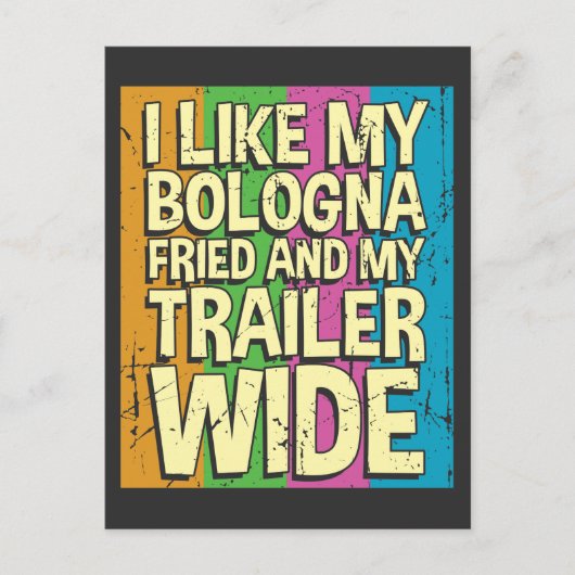 Funny Sarcastic Camper - Redneck Camping Postkarte (Vorderseite)