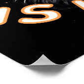 Funny Sarcastic Cat Bad Kitty Thug Gangster Cat Poster (Ecke)