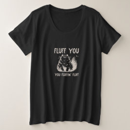 Funny Sarcastic Cat Große Größe T-Shirt
