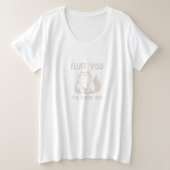 Funny Sarcastic Cat Große Größe T-Shirt (Design vorne)