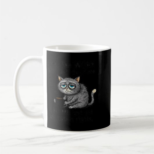 Funny Sarcastic Cat I Feel Like Work Got Custody O Kaffeetasse (Links)