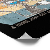 Funny Sarcastic Cat I Feel Like Work Got Custody O Poster (Ecke)