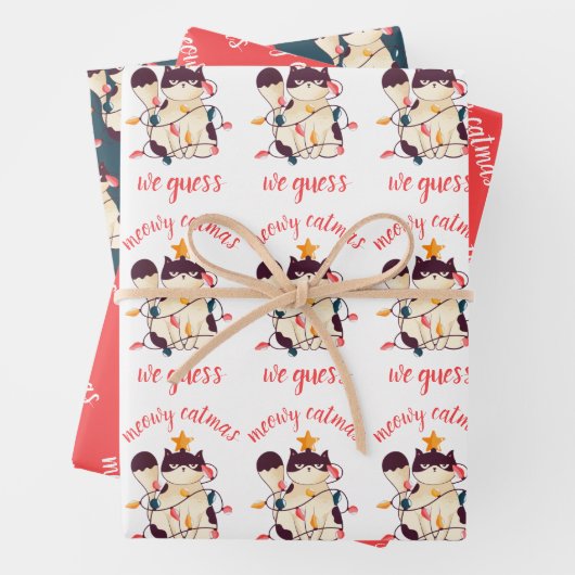 Funny Sarcastic Cat Pub Geschenkpapier Set (Beispiel)