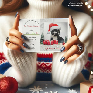 Funny Sarcastic Cat Santas Hat Weihnachts-Party Einladung