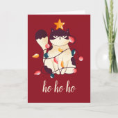 Funny Sarcastic Cat Weihnachten (Vorderseite)