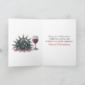 Funny Sarcastic Christmas Humor Karte (Innenseite)