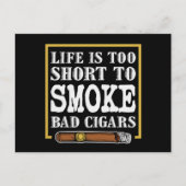 Funny Sarcastic Cigar Zitat Postkarte (Vorderseite)