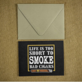 Funny Sarcastic Cigar Zitat Postkarte