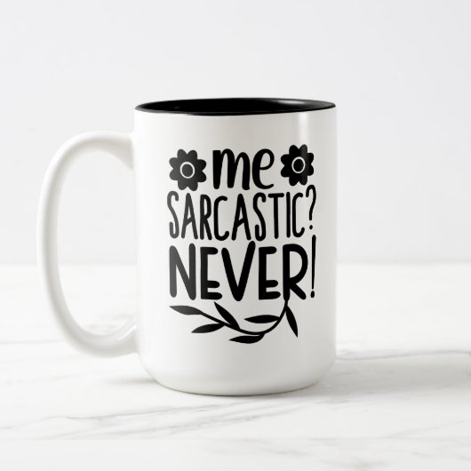 Funny, Sarcastic Coffee Tasse (Links)