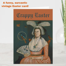 Funny Sarcastic "Crappy Oaster" Vintage Karte