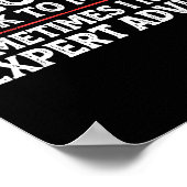 Funny Sarcastic Dad Joke Grandpa Of Course I Talk Poster (Ecke)