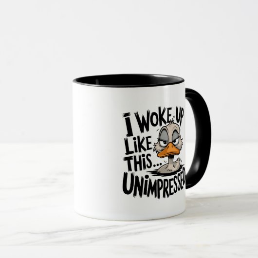 Funny, Sarcastic Duck Tasse (VorderseiteRechts)