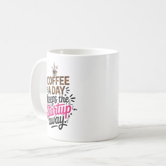 Funny Sarcastic Entrepreneur Gift Startup Spaß Kaffeetasse (Vorderseite Links)