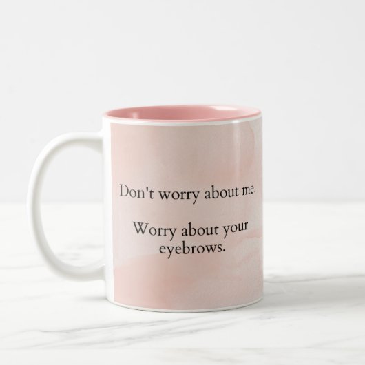 Funny Sarcastic Eyebrows Tasse LOL Geschenk für si (Links)