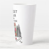 Funny Sarcastic FORGET CALM HO HO HO Holiday Milchtasse (Vorderseite)